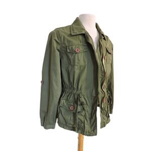 For Joseph Green Military Style Womens Jacket Zip Size XL